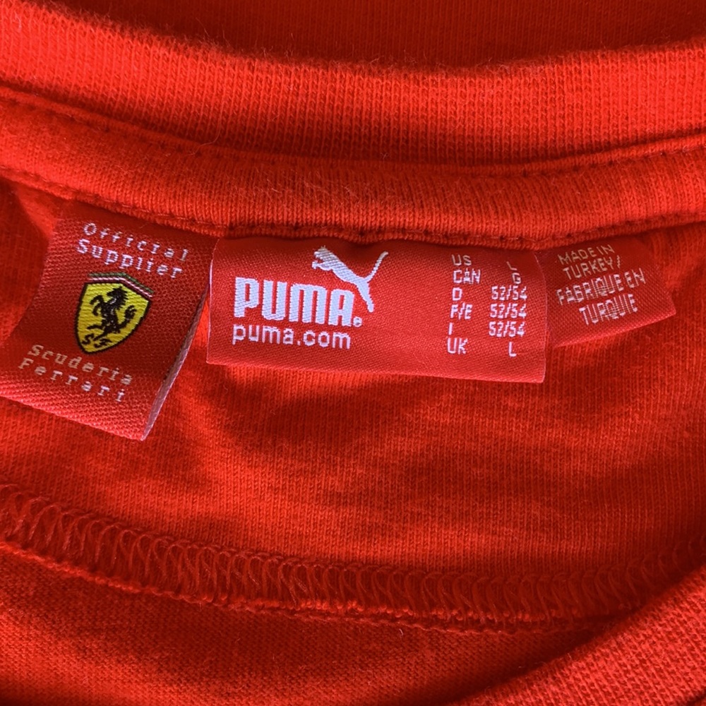 F1 Puma Ferrari Team T-Shirt Men’s Large - Picture 3 of 4